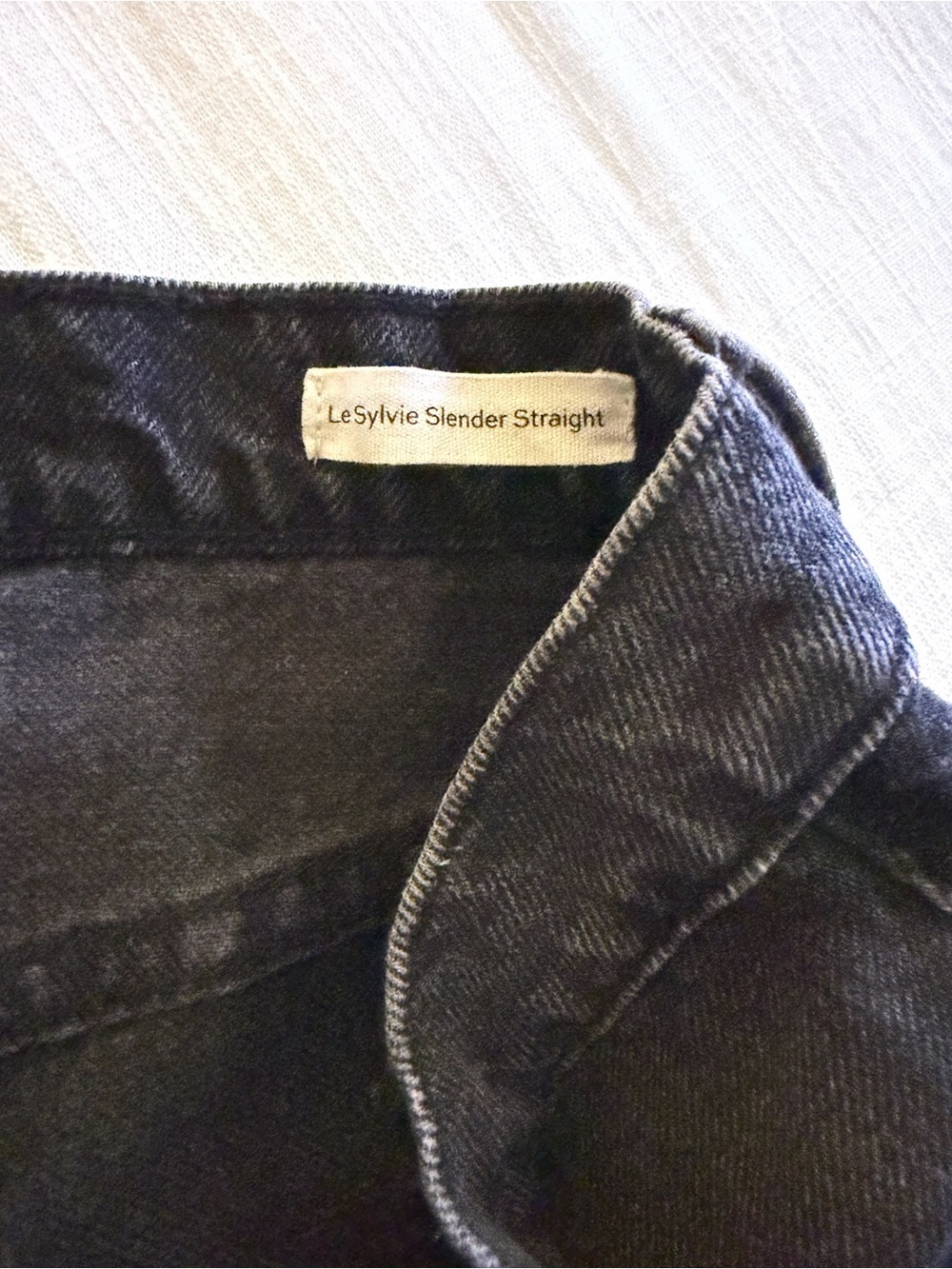 Frame Le Sylvie Slender Straight Jeans 23 Iggy Grey High Rise Stretch EUC - Picture 7 of 8